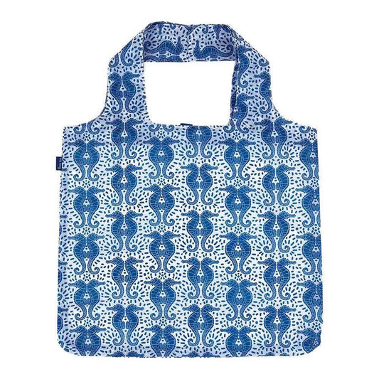 Seahorse Print Reusable Shopper Tote