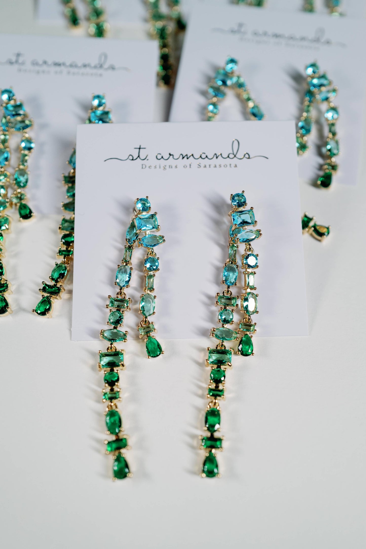 Madison Turquoise and Green Ombre Earrings