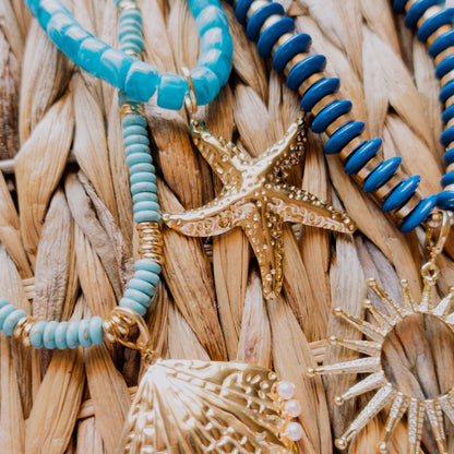 Necklace - Delray Beaded Necklace with Starfish Charm - Curated Dry Goods