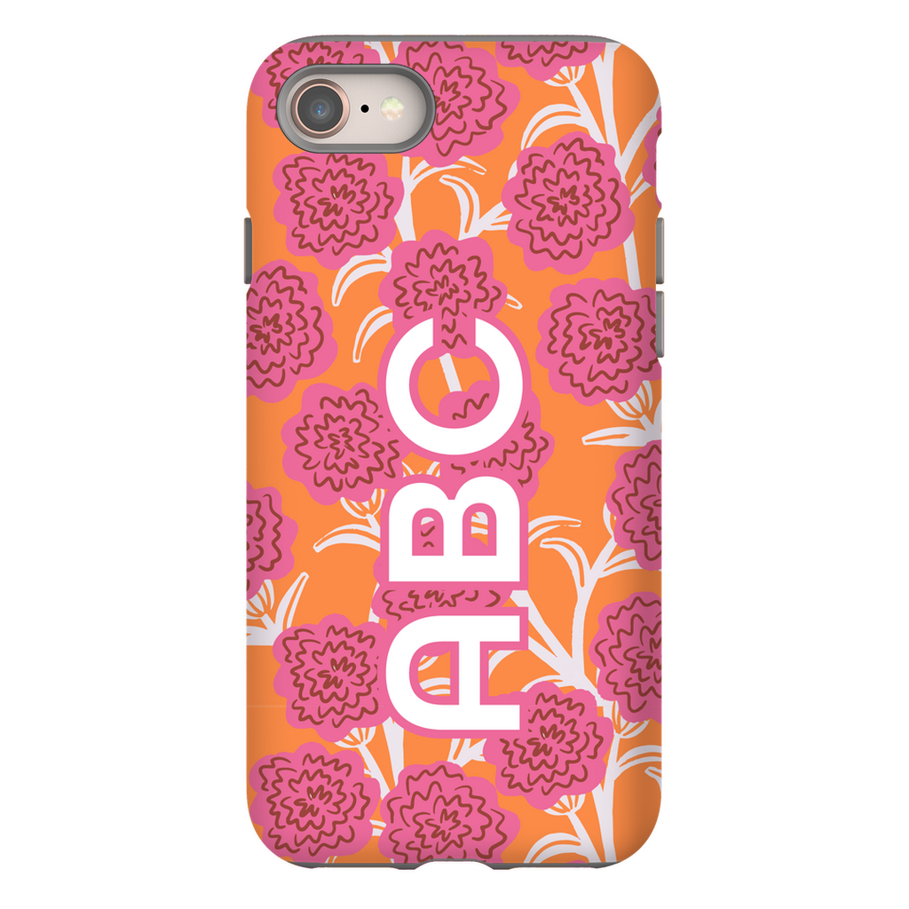 January Birthday Flower Personalized Phone Case