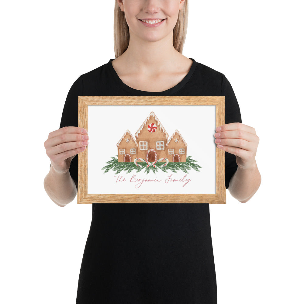 Gingerbread House Custom Art Print