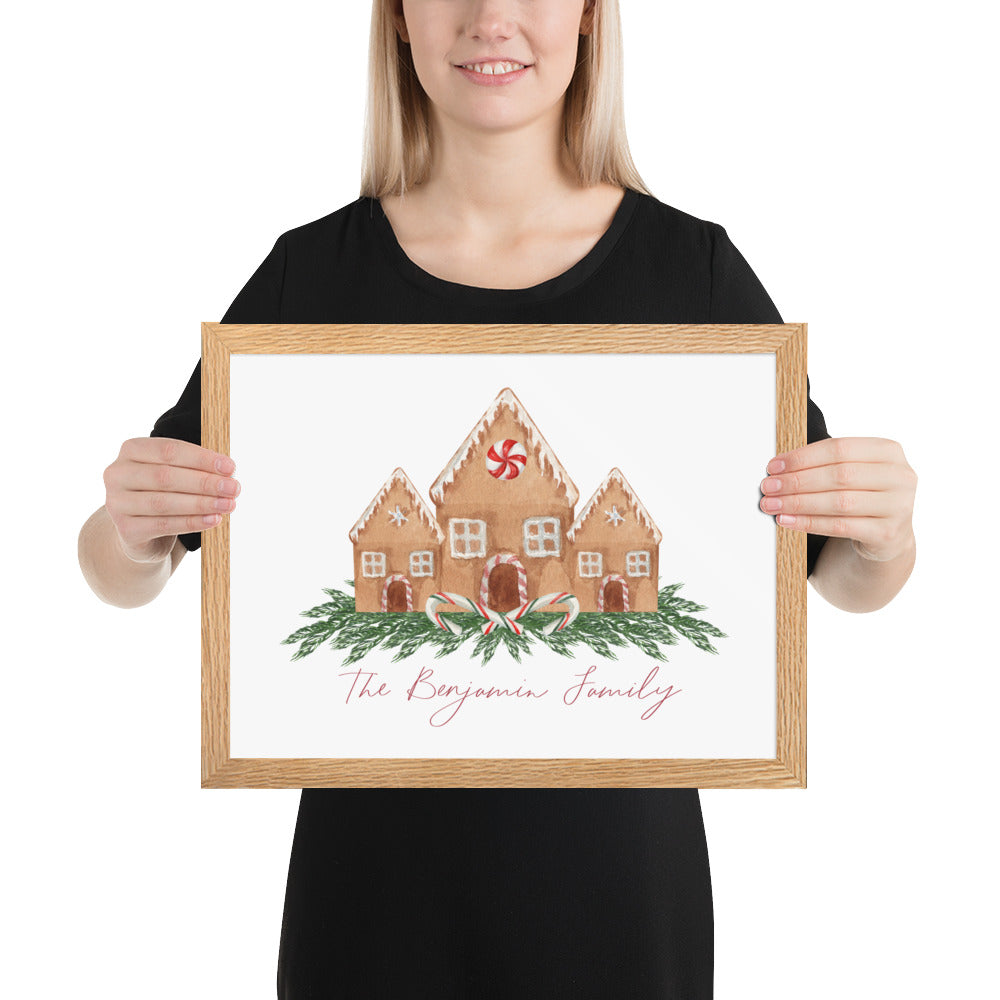 Gingerbread House Custom Art Print