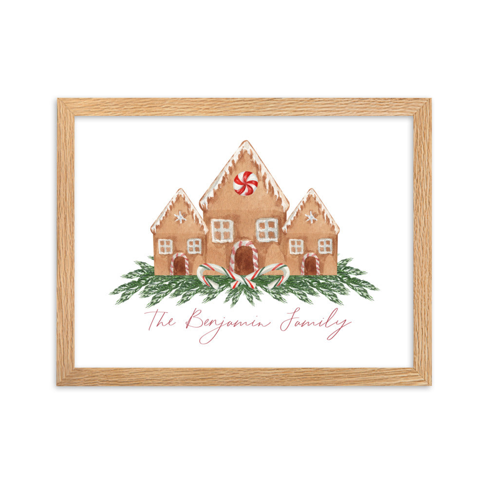 Gingerbread House Custom Art Print