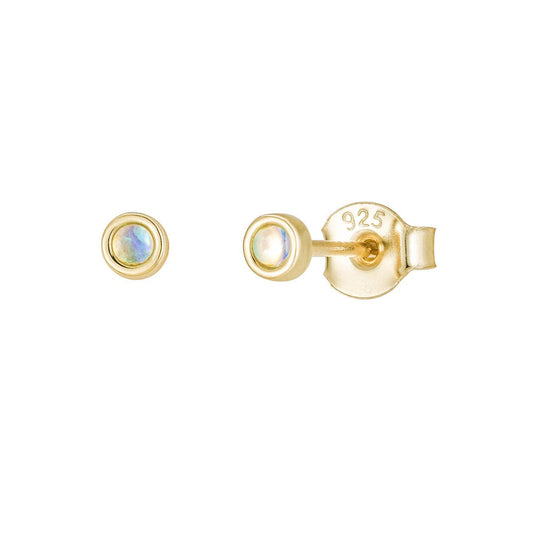 Earrings - Feeling Free Opal Stud Earrings - Curated Dry Goods