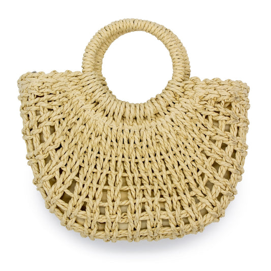 Bags - Getaway Crossbody Straw Tote - Curated Dry Goods