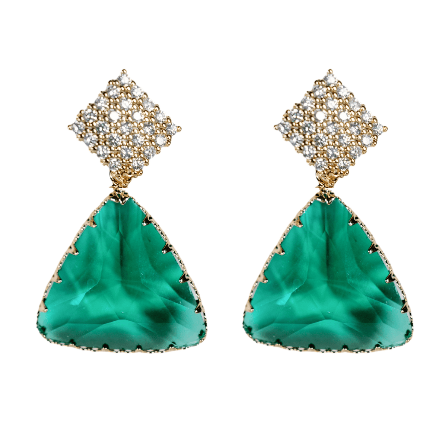 Earrings - Ginnie Pavé Crystal Earrings - Curated Dry Goods