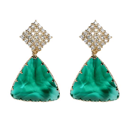 Earrings - Ginnie Pavé Crystal Earrings - Curated Dry Goods