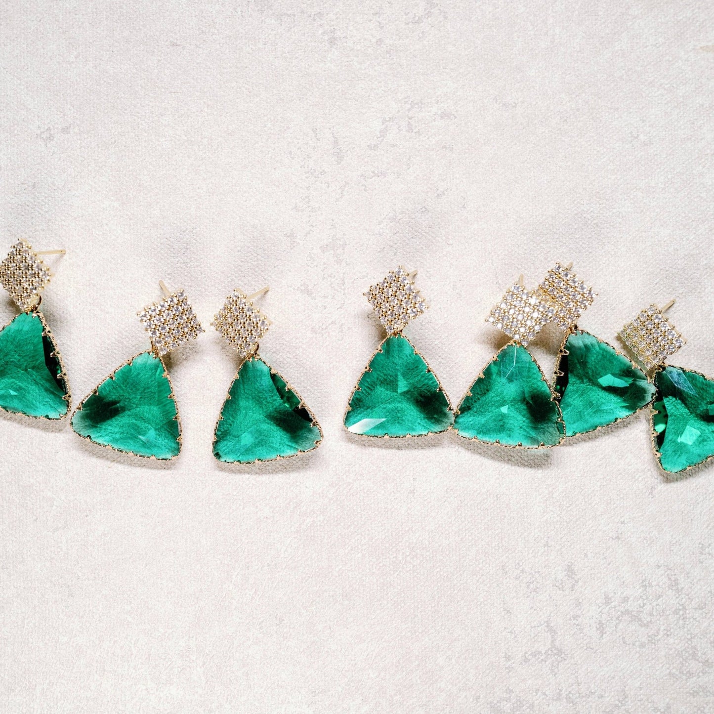 Earrings - Ginnie Pavé Crystal Earrings - Curated Dry Goods