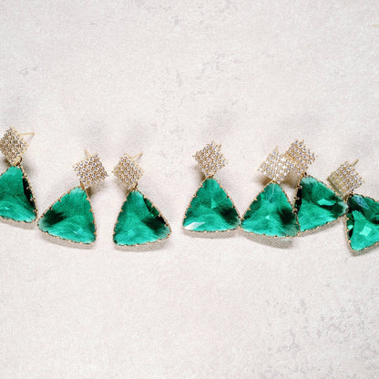 Earrings - Ginnie Pavé Crystal Earrings - Curated Dry Goods