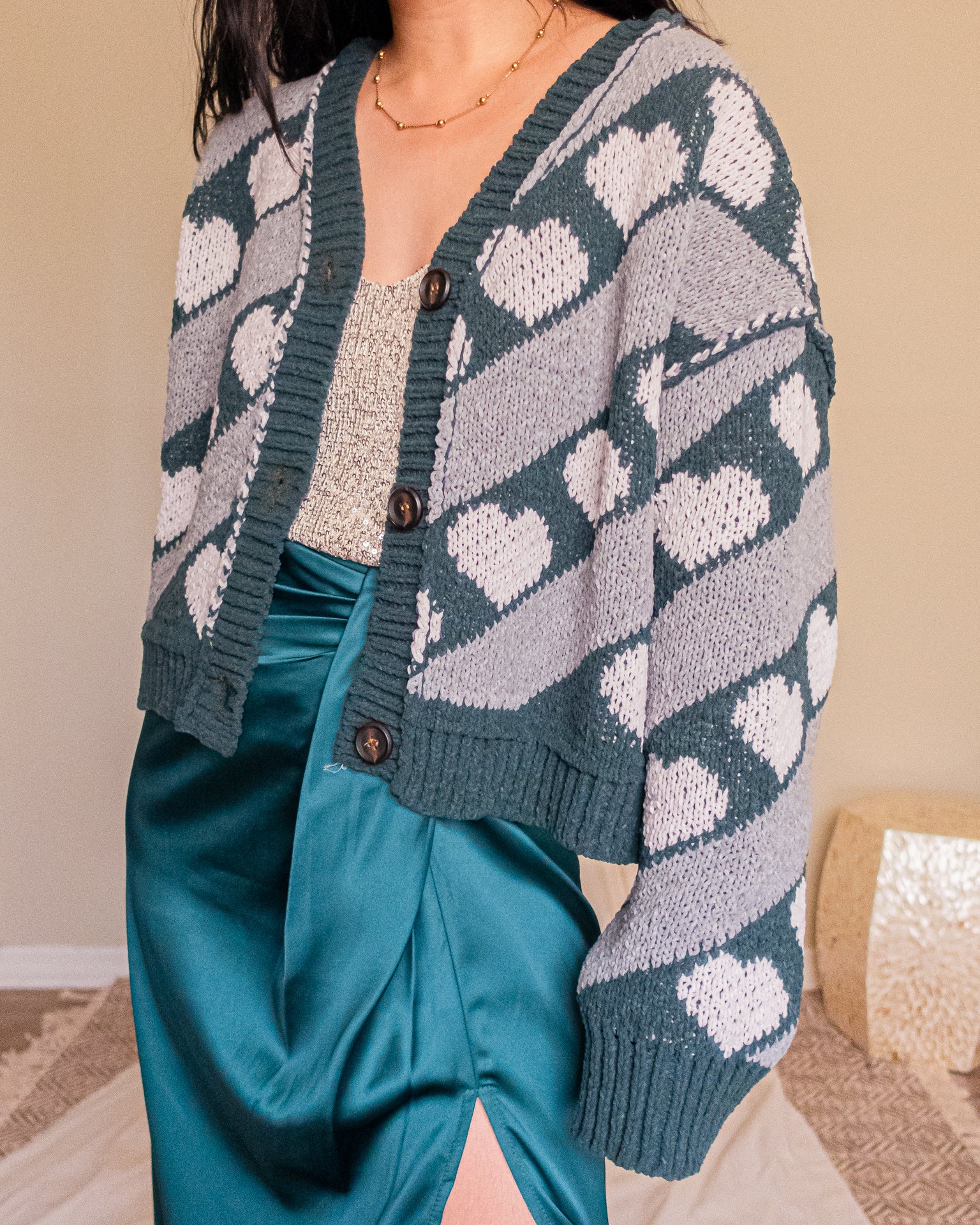 Holiday Hearts Cardigan
