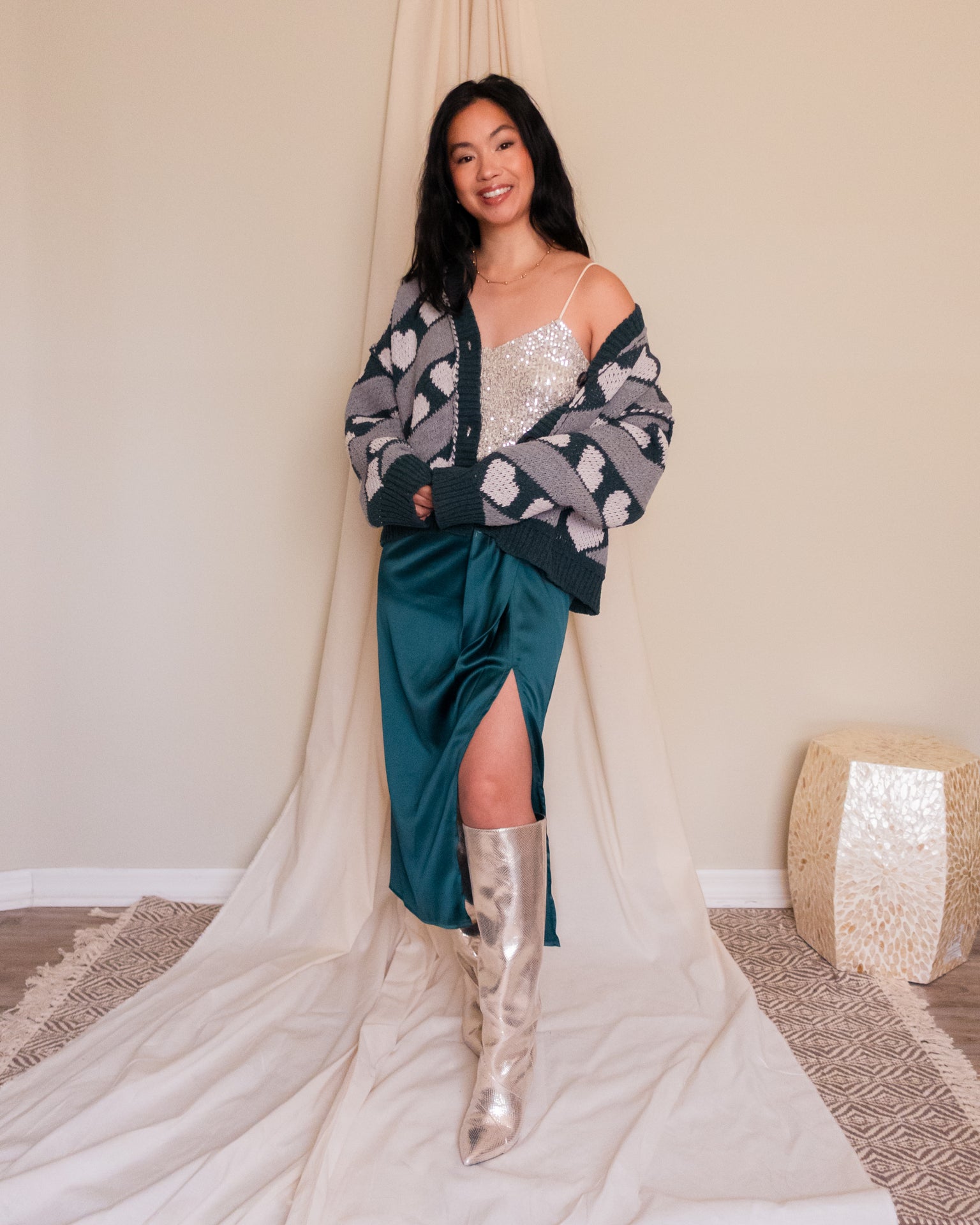 Holiday Hearts Cardigan