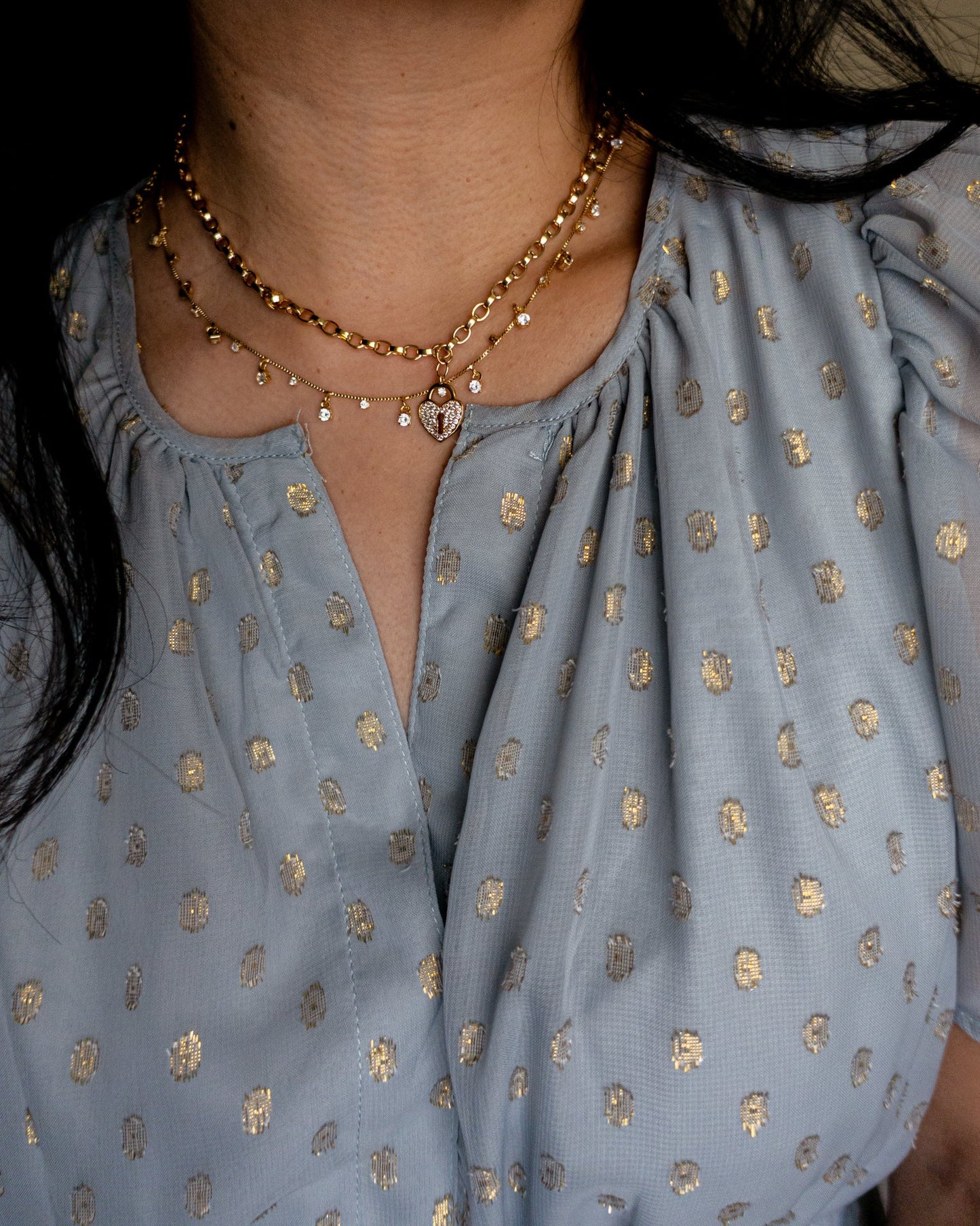 Necklace - Heart Lock Necklace - Curated Dry Goods