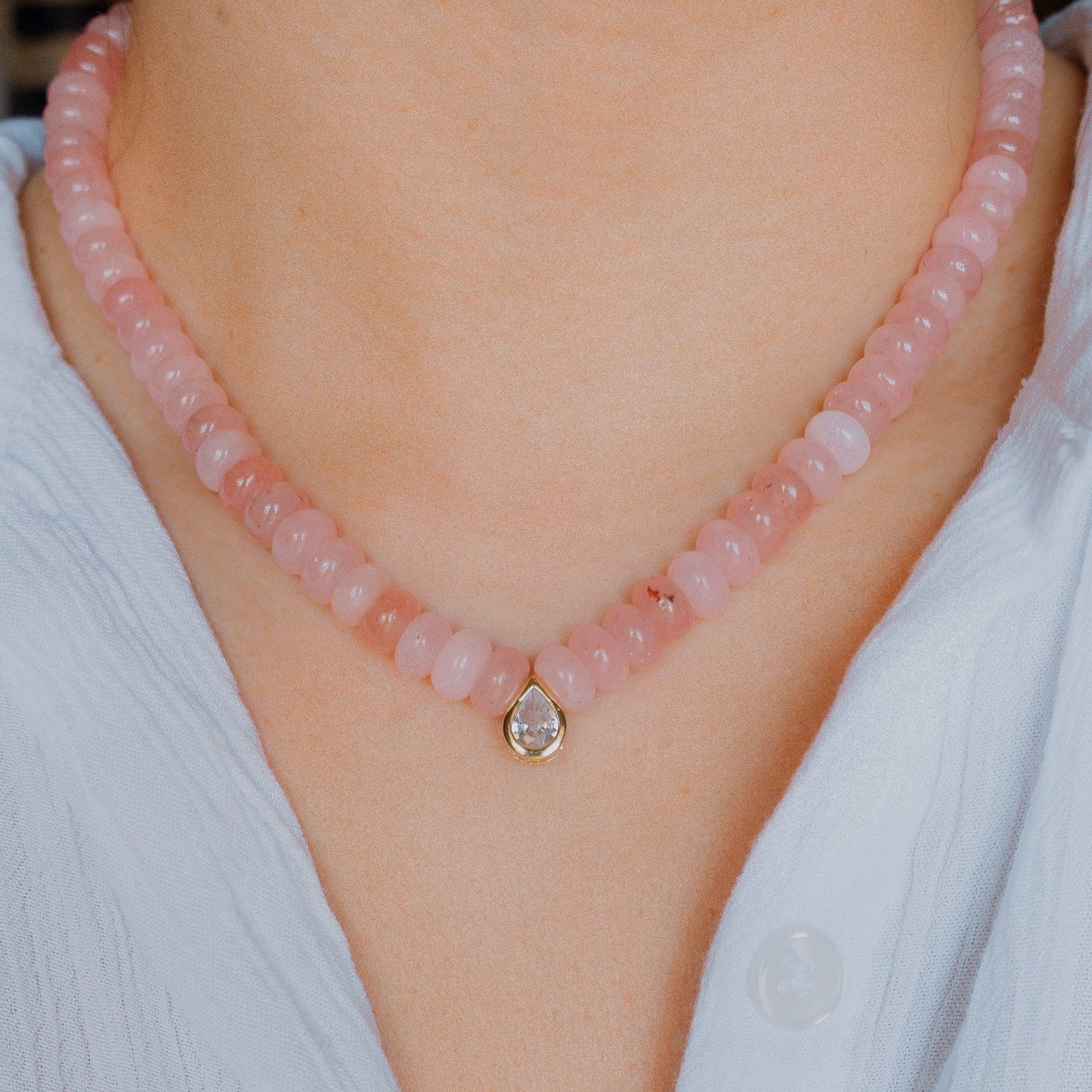  - Islamorada Teardrop Beaded Necklace - Curated Dry Goods