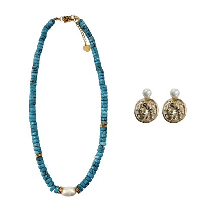 Set - Key West Necklace & Earrings Set - Curated Dry Goods