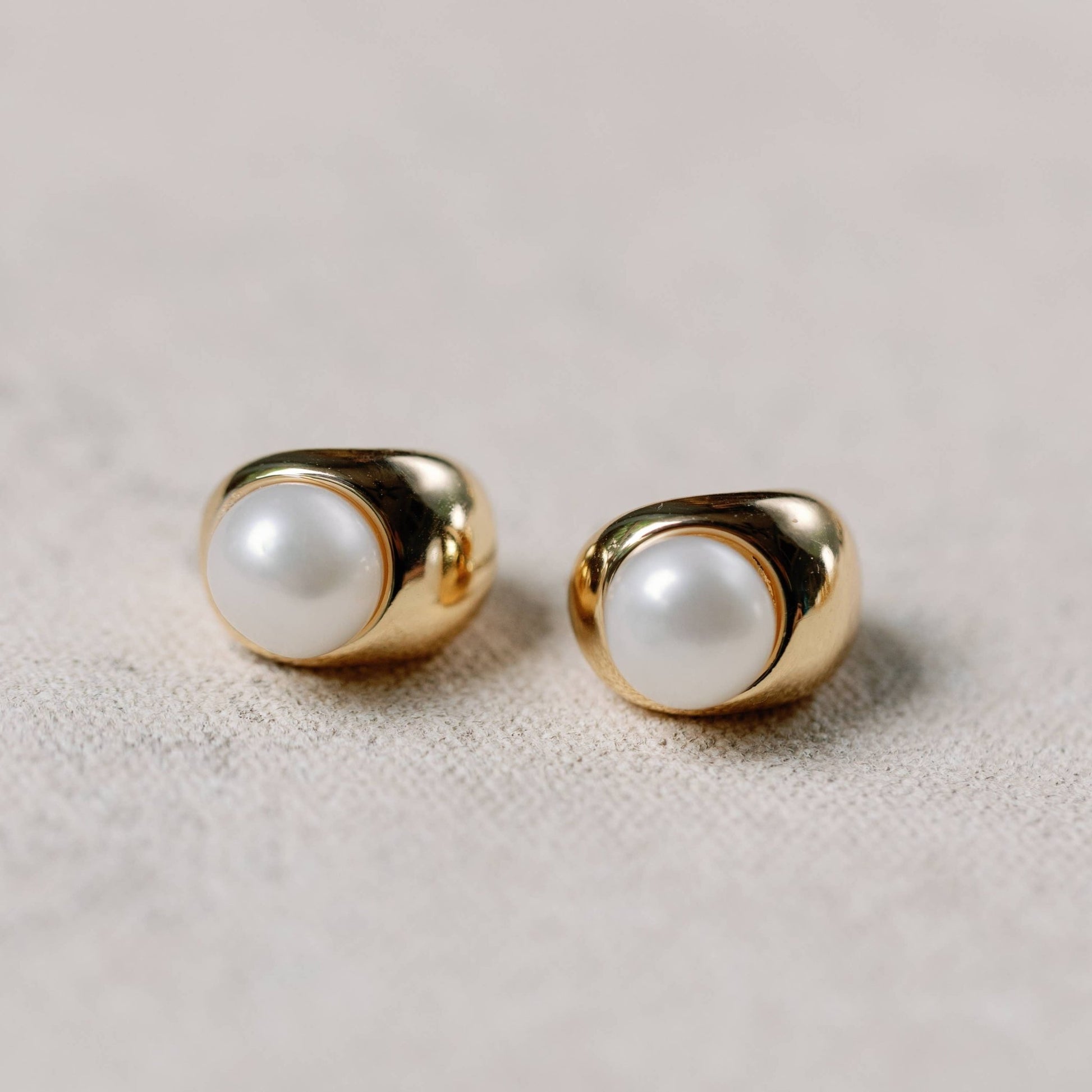 Earrings - Lido Pearl Huggie Hoops - Curated Dry Goods