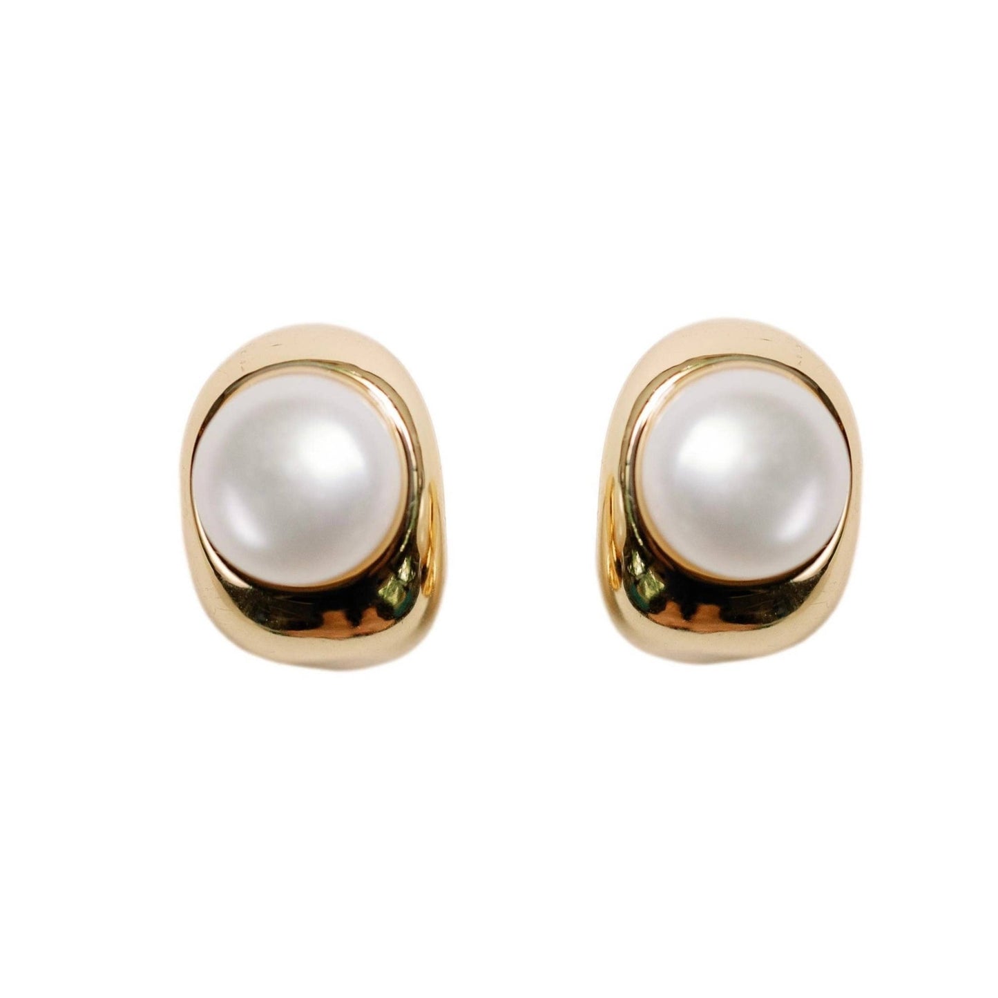 Earrings - Lido Pearl Huggie Hoops - Curated Dry Goods