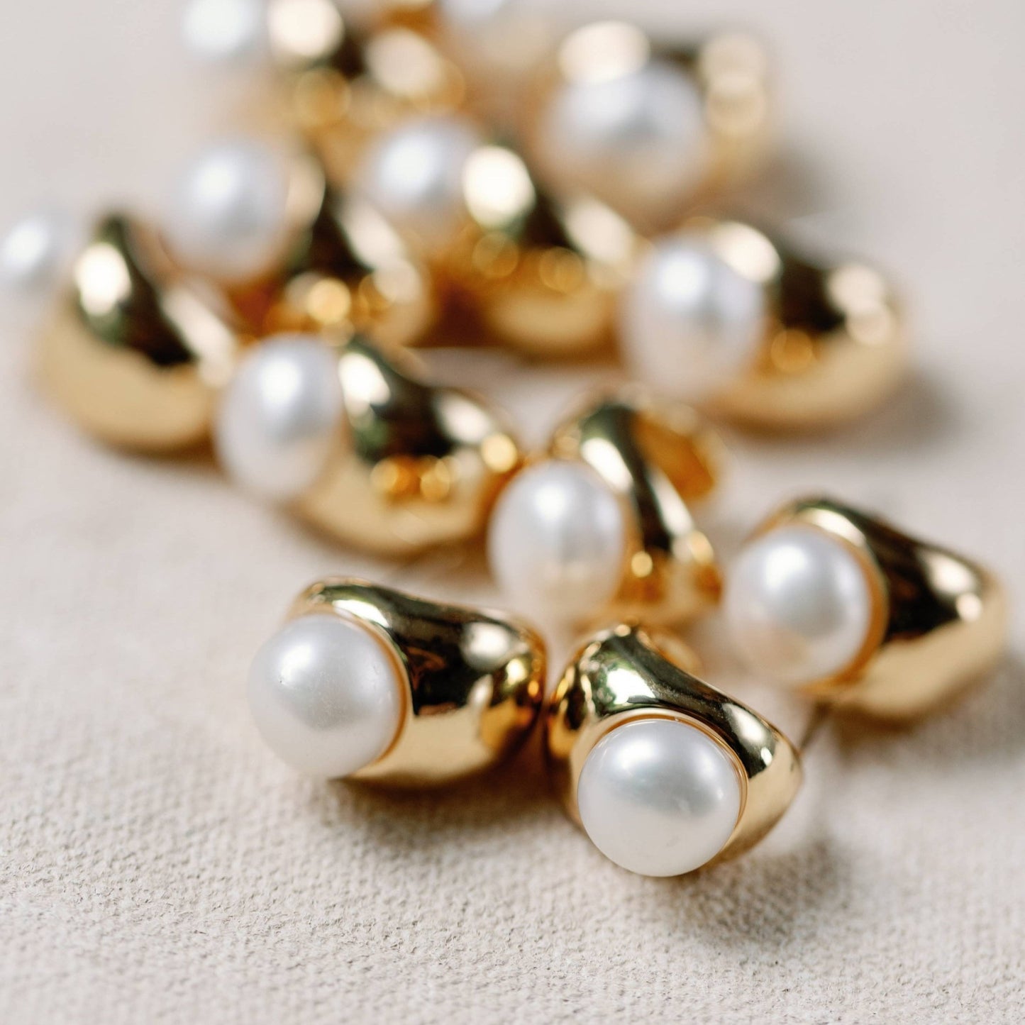 Earrings - Lido Pearl Huggie Hoops - Curated Dry Goods