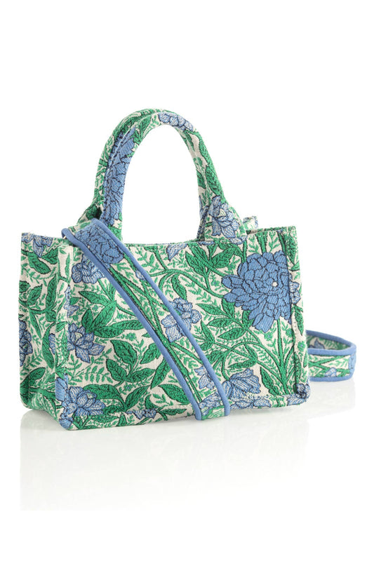 Bags - Melanie Mini Floral Print Tote Bag - Curated Dry Goods