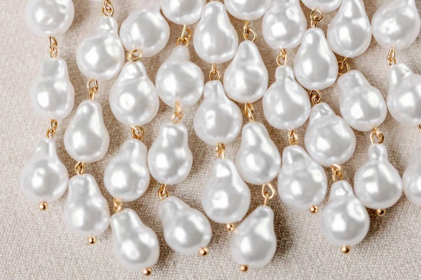 Earrings - Natural Pearl Statement Drop Earrings - Curated Dry Goods