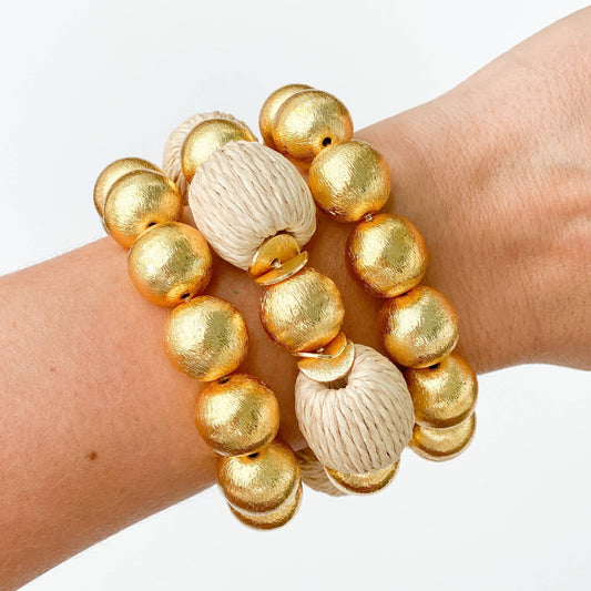 Bracelet - Natural Raffia Bracelet - Curated Dry Goods