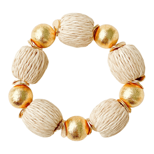 Bracelet - Natural Raffia Bracelet - Curated Dry Goods