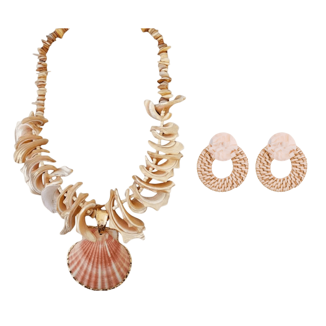 Set - Navarre Necklace and Earrings Set - Curated Dry Goods