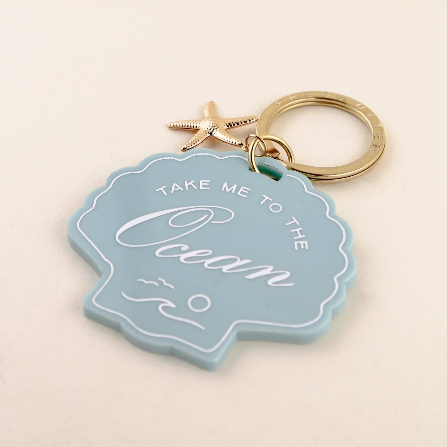 Keychain - Ocean Seashell Charm Keychain - Curated Dry Goods