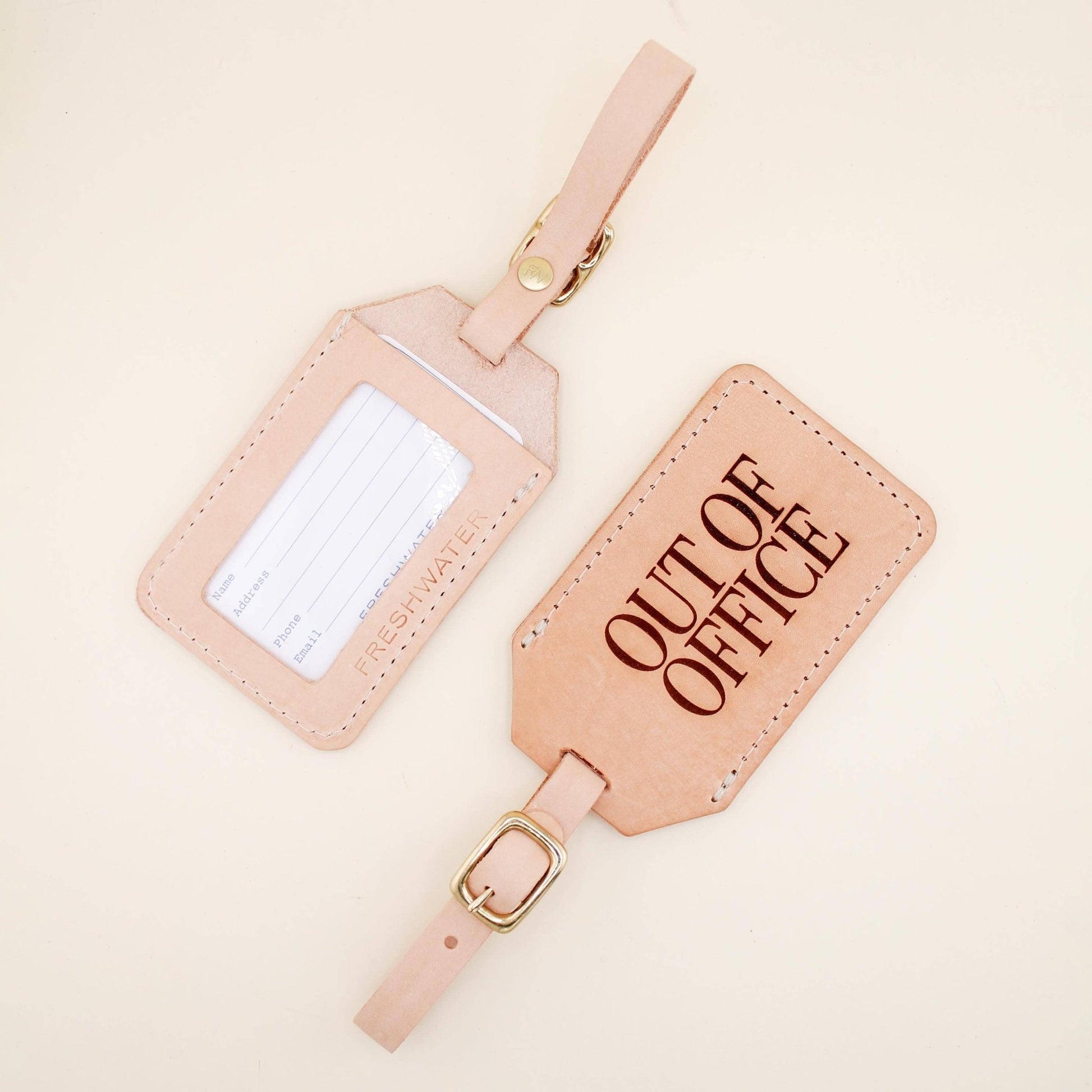 Luggage Tag - Out Of Office Luggage Tag - Curated Dry Goods