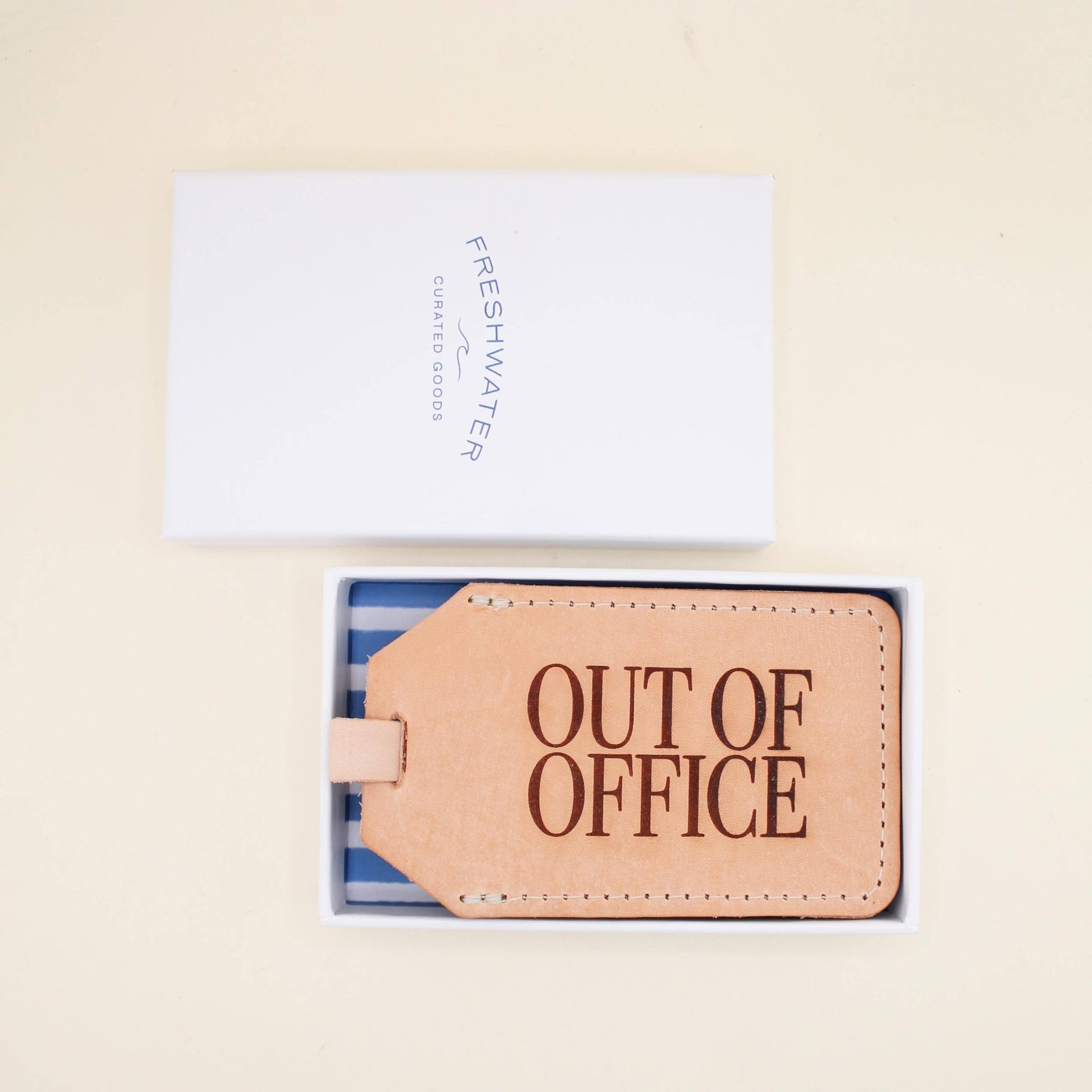 Luggage Tag - Out Of Office Luggage Tag - Curated Dry Goods