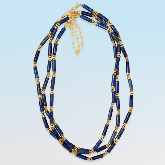 Necklace - Padua Lapis Lazuli Necklace - Curated Dry Goods