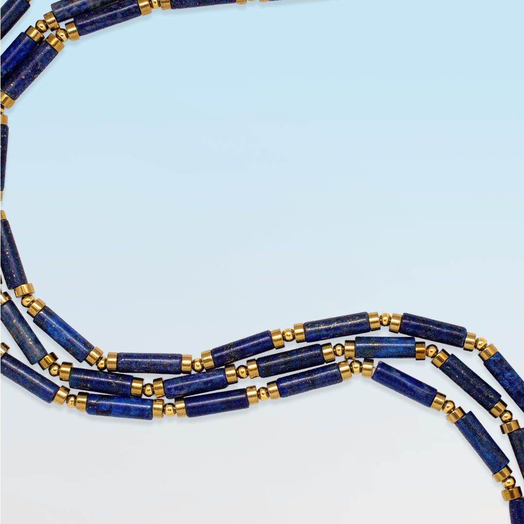 Necklace - Padua Lapis Lazuli Necklace - Curated Dry Goods
