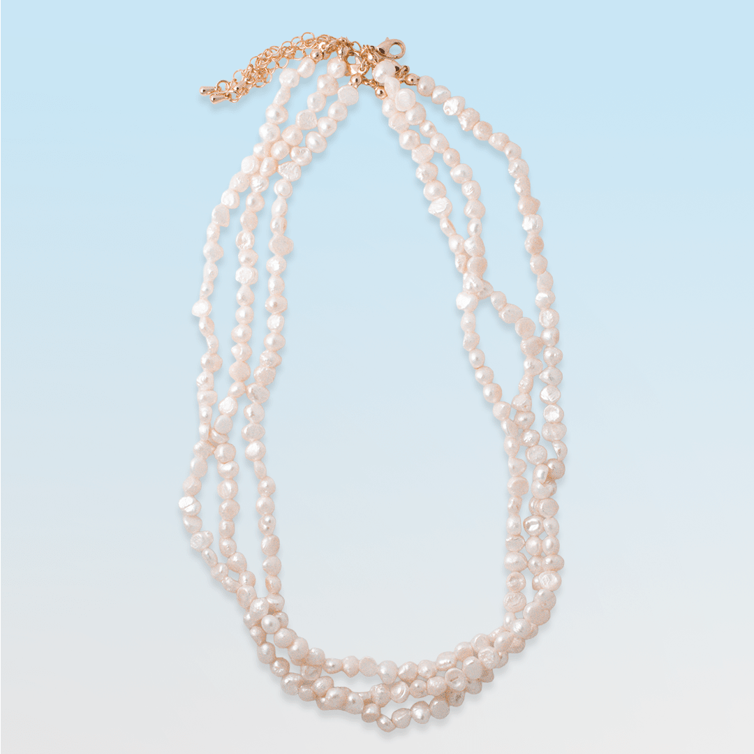 Necklace - Palawan Baroque Freshwater Pearl Strand Necklace - Curated Dry Goods