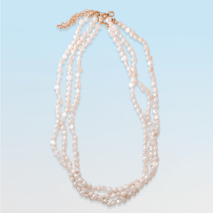 Necklace - Palawan Baroque Freshwater Pearl Strand Necklace - Curated Dry Goods