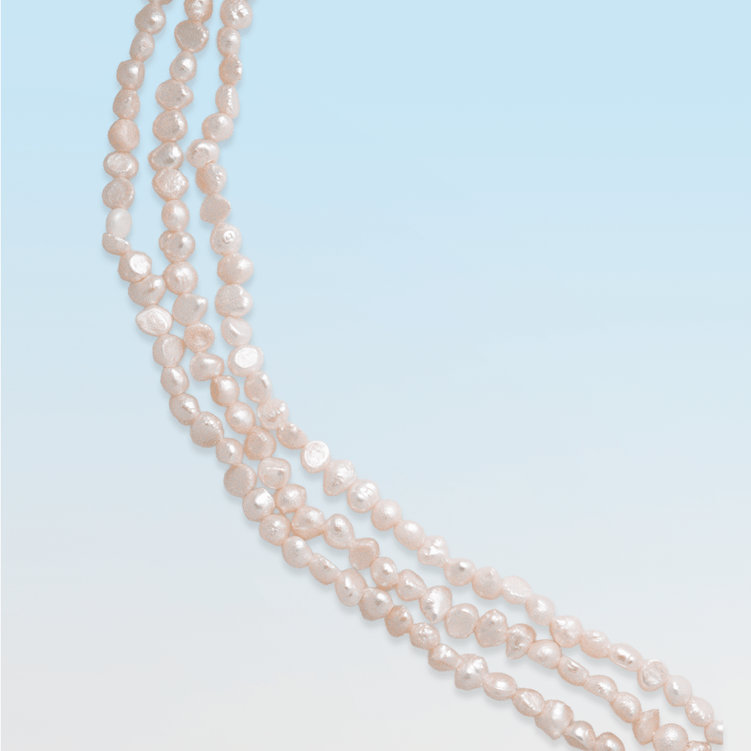 Necklace - Palawan Baroque Freshwater Pearl Strand Necklace - Curated Dry Goods