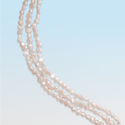 Necklace - Palawan Baroque Freshwater Pearl Strand Necklace - Curated Dry Goods
