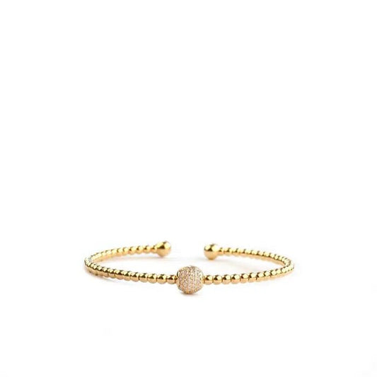 Bracelet - Pave Charm Cuff - Curated Dry Goods