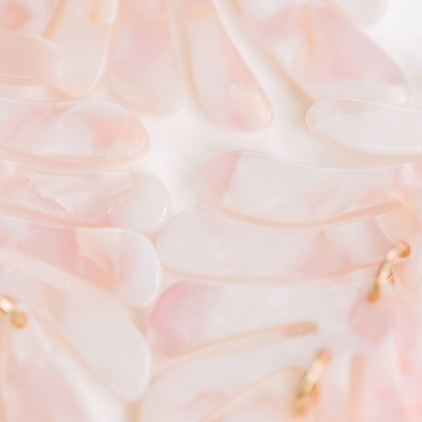 Earrings - Pink Palm Frond Earrings - Curated Dry Goods