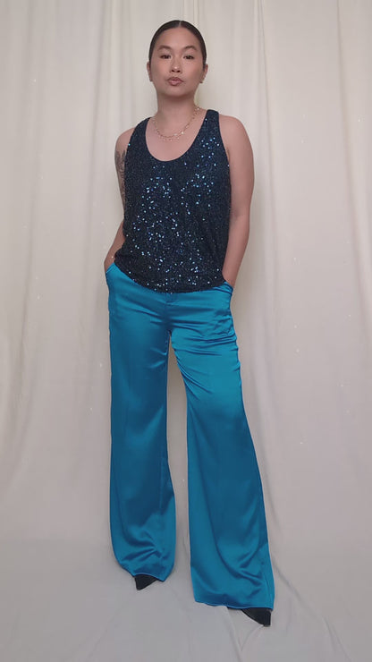 Neon Wide Leg Trousers