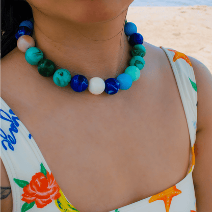 Necklace - Ravello Beaded Statement Necklace - Curated Dry Goods
