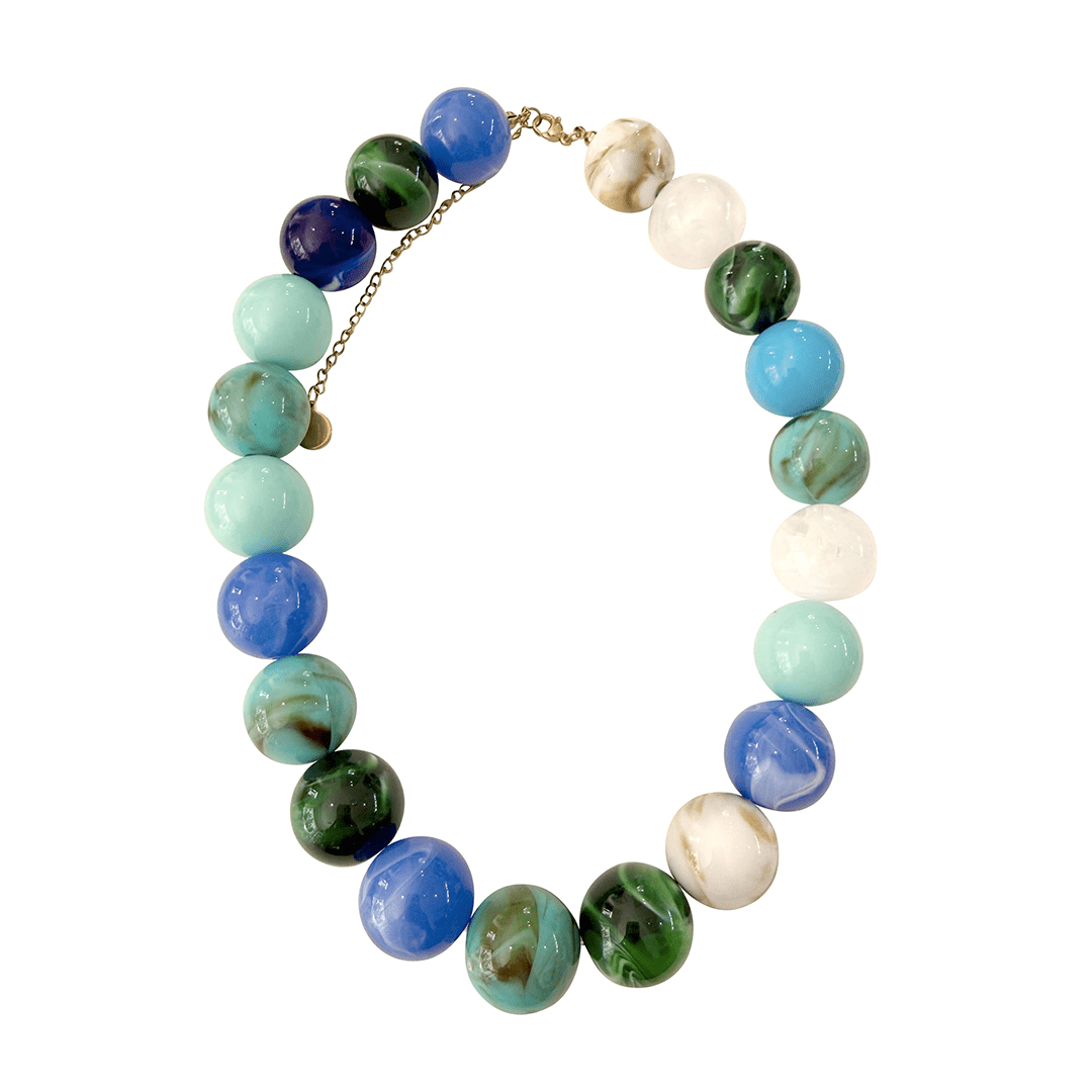Necklace - Ravello Beaded Statement Necklace - Curated Dry Goods