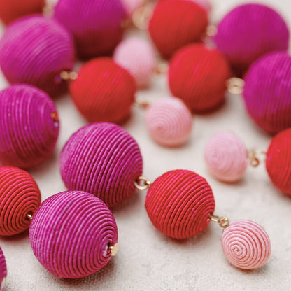 Earrings - Riviera Pink Ombre Earrings - Curated Dry Goods