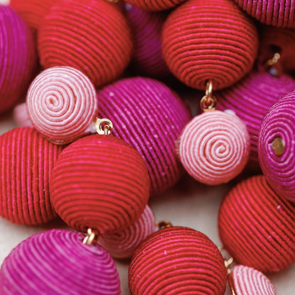 Earrings - Riviera Pink Ombre Earrings - Curated Dry Goods