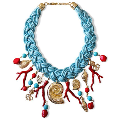 Necklace - Santa Rosa Turquoise Shell Charm Necklace - Curated Dry Goods