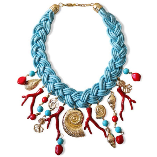 Necklace - Santa Rosa Turquoise Shell Charm Necklace - Curated Dry Goods