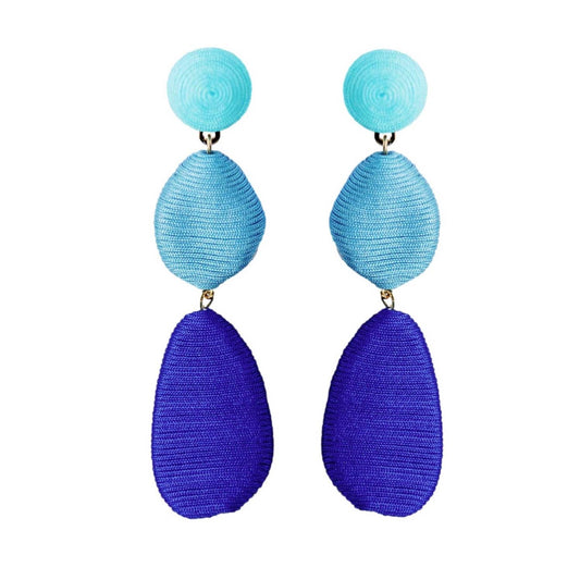 Earrings - Seabreeze Blue Ombre Earrings - Curated Dry Goods