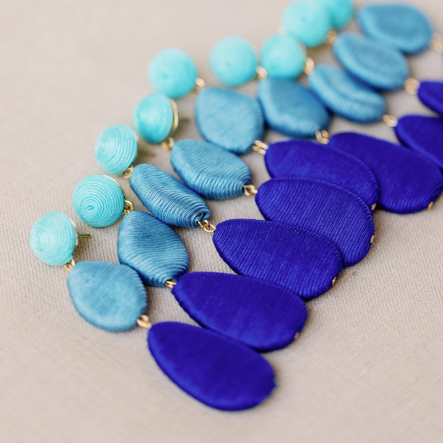 Earrings - Seabreeze Blue Ombre Earrings - Curated Dry Goods
