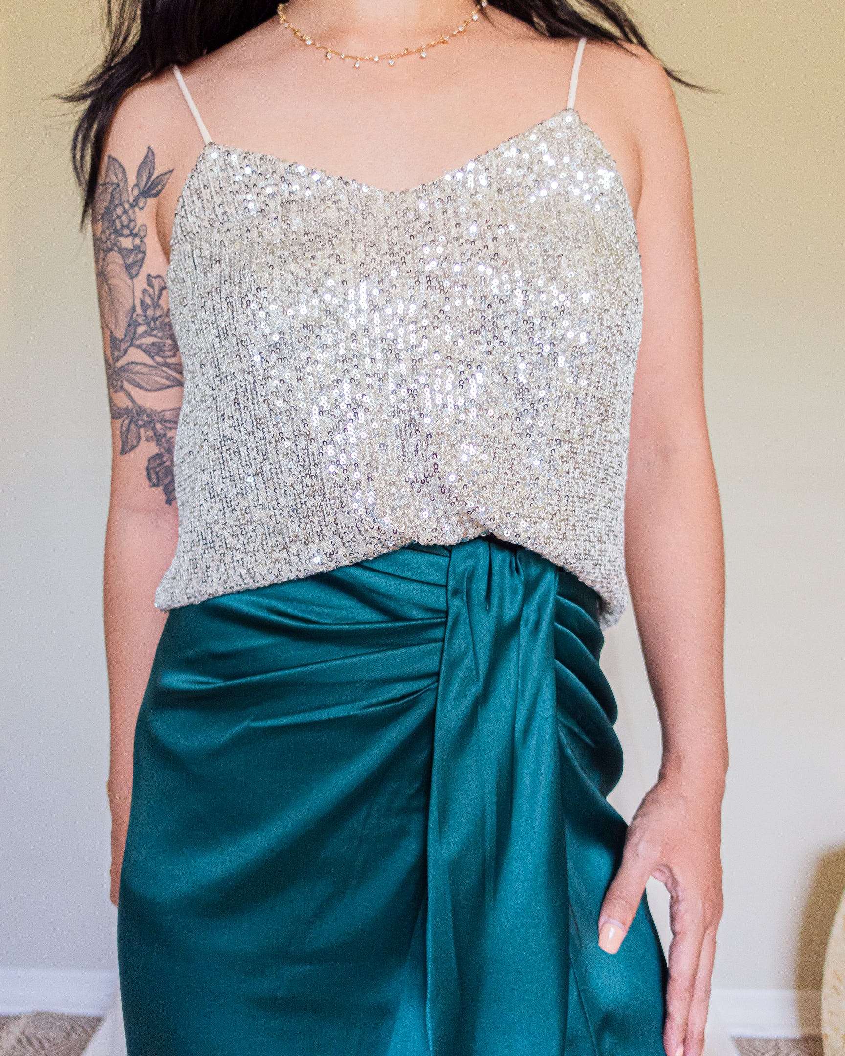 Sugarplum Sequin Tank Top
