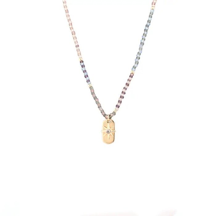 Necklace - Star Charm Beaded Necklace - Curated Dry Goods