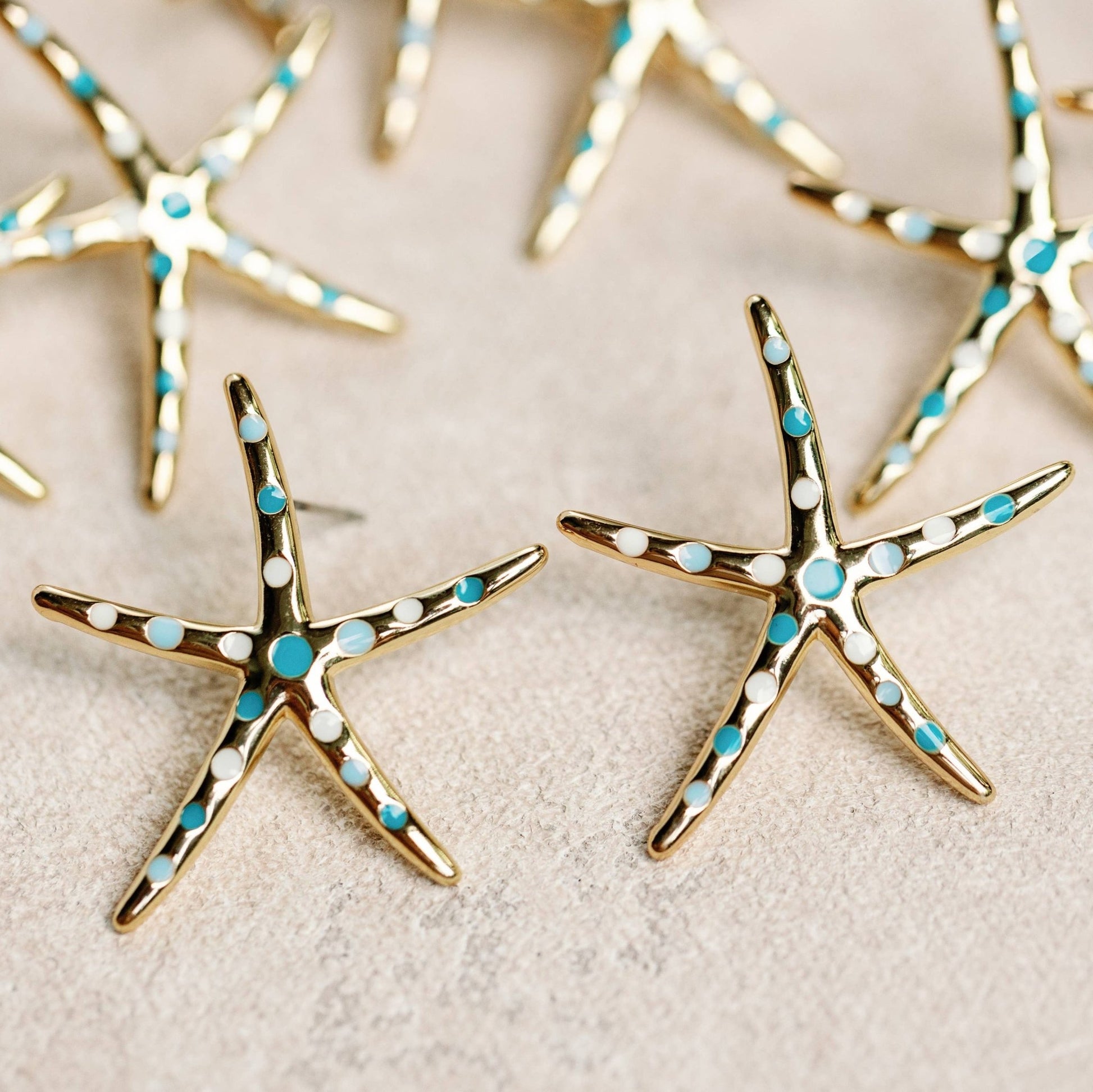 Earrings - Starfish Statement Earrings - Curated Dry Goods