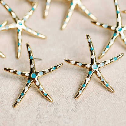 Earrings - Starfish Statement Earrings - Curated Dry Goods